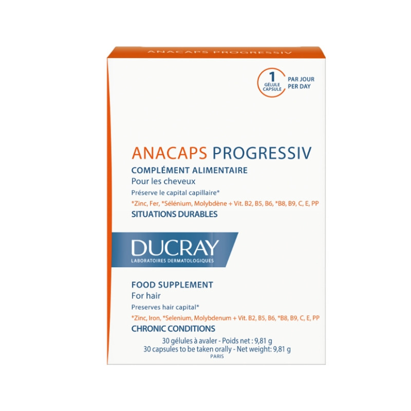 DUCRAY Anacaps Progressiv 30 κάψουλες