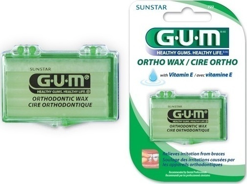 GUM Orthodontic Wax Unflavored (723), Ορθοδοντικό Κερί 1τμχ