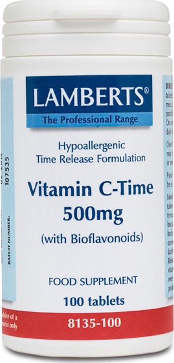 LAMBERTS Vitamin C Time 500mg 100 ταμπλέτες
