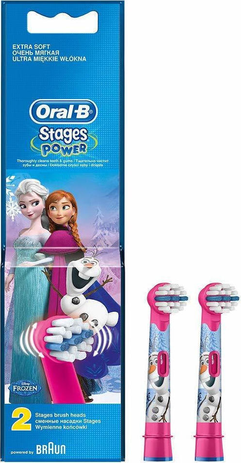 ORAL-B Stages Power Frozen, Ανταλλακτικά για Ηλεκτρική Παιδική Οδοντόβουρτσα 2τμχ