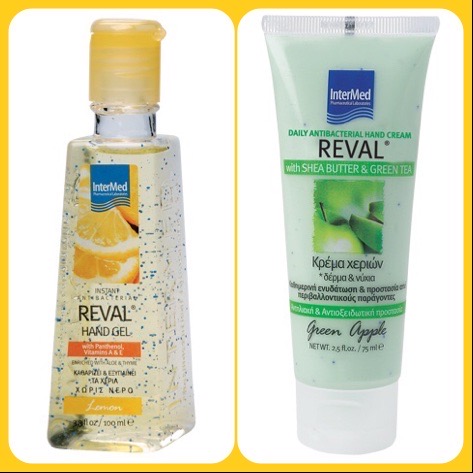 INTERMED Reval Hand gel Lemon 100ml + Reval Daily Antibacterial Hand Cream Apple 75ml