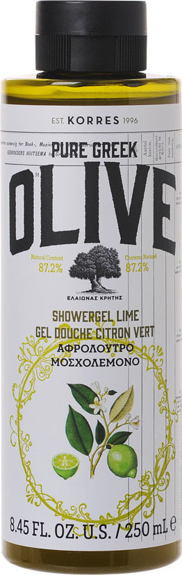 KORRES Pure Greek Olive Shower Gel Lime 250ml