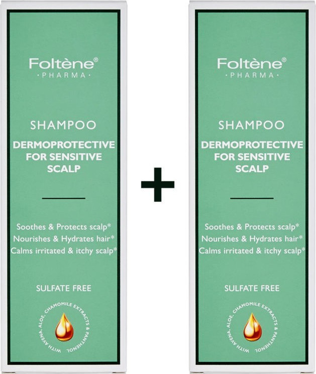 FOLTENE Shampoo Dermoprotective for Sensitive Scalp 2 x 200ml