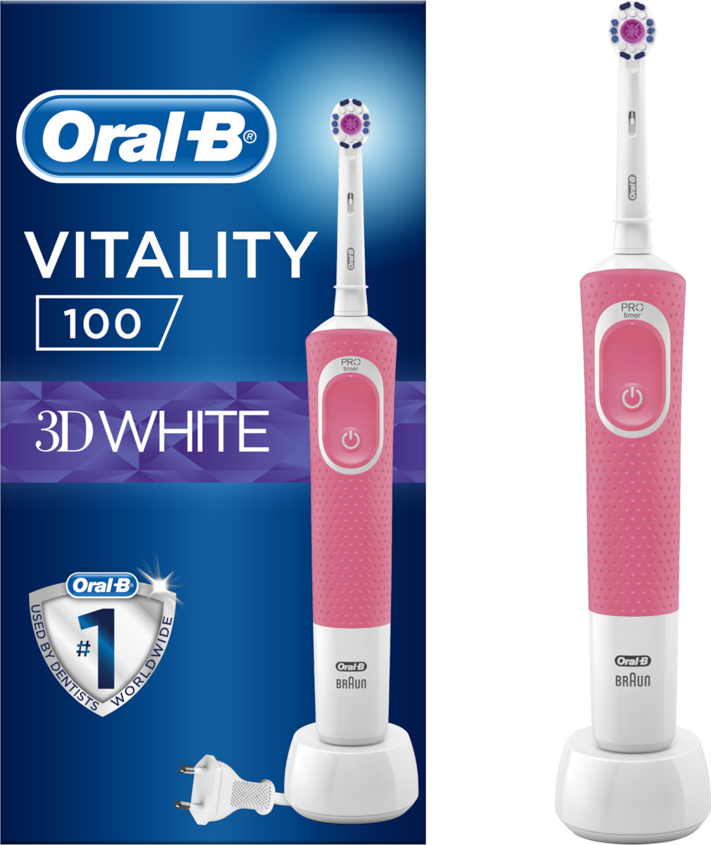 ORAL B Vitality 100 3D White Pink