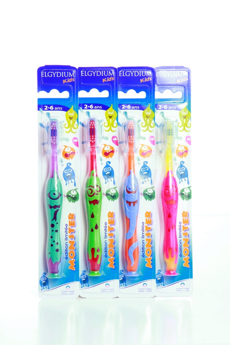 ELGYDIUM Kids Monster Toothbrush, Παιδική Οδοντόβουρτσα 2-6 Ετών