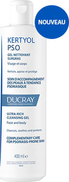 DUCRAY Kertyol P.S.O. Ultra-Rich Cleansing Gel for Psoriasis-Prone Skin 400ml